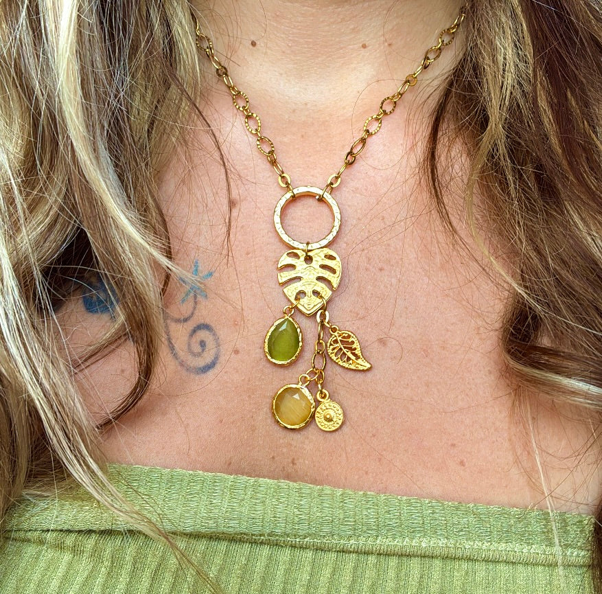 fairy leaf necklace