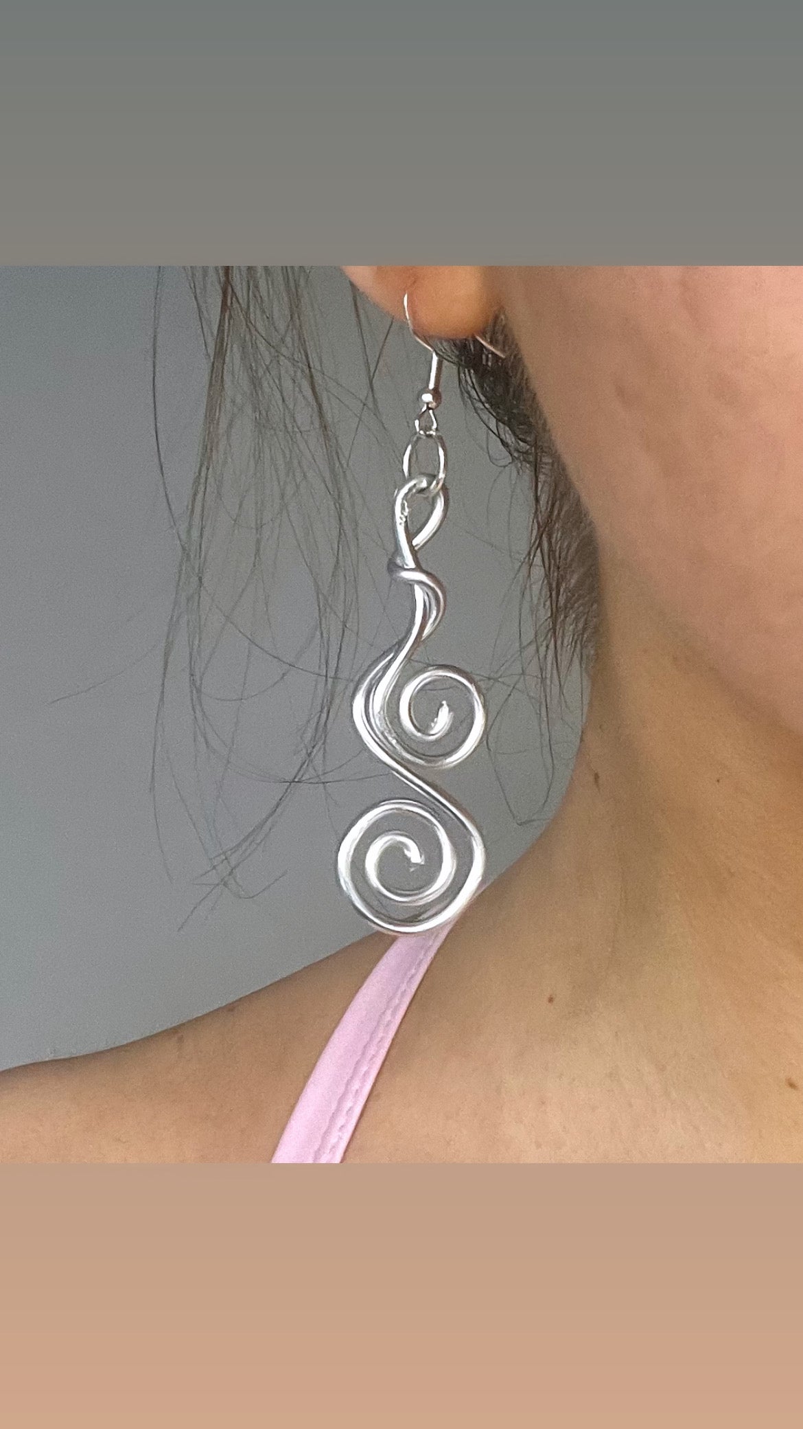 set of Swirly wirly earrings!
