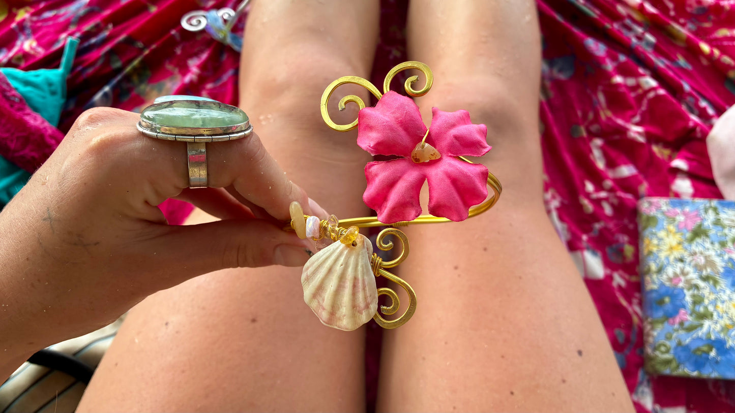 hot pink mermaid cuff