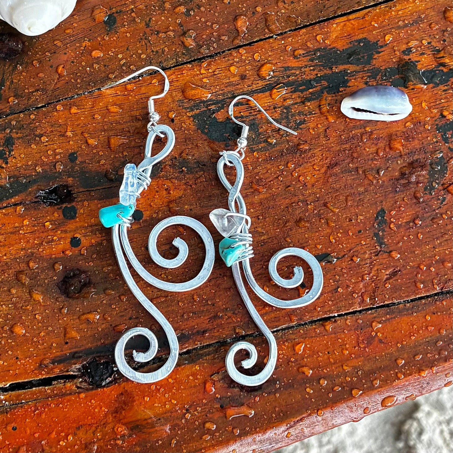 turquoise drop earrings