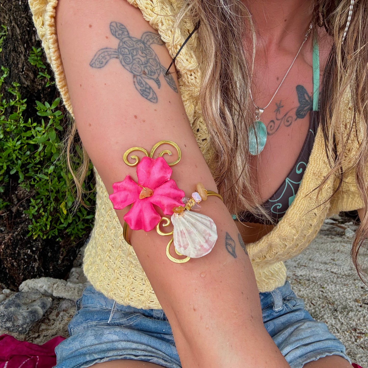 hot pink mermaid cuff