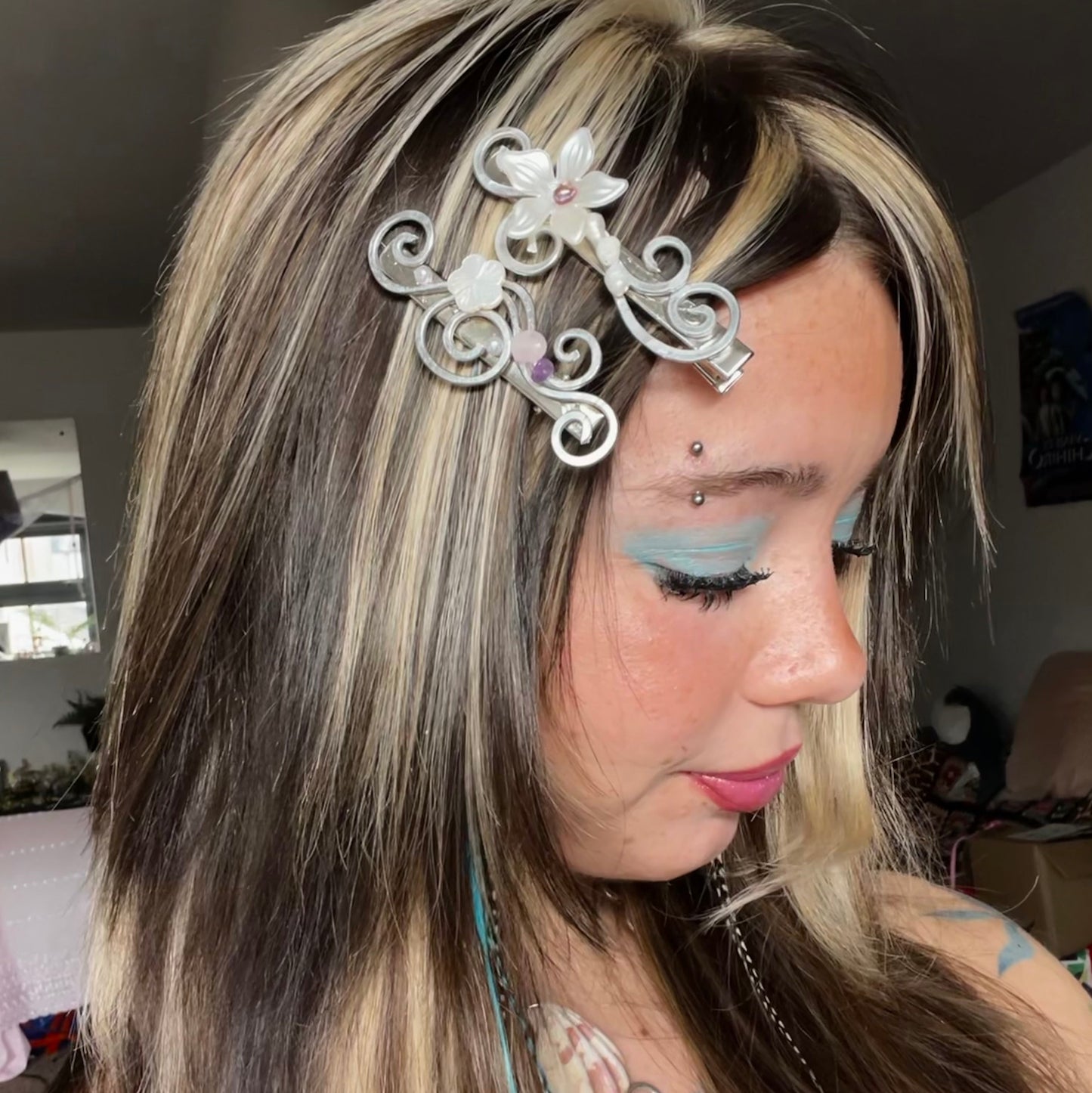 pearl clips set