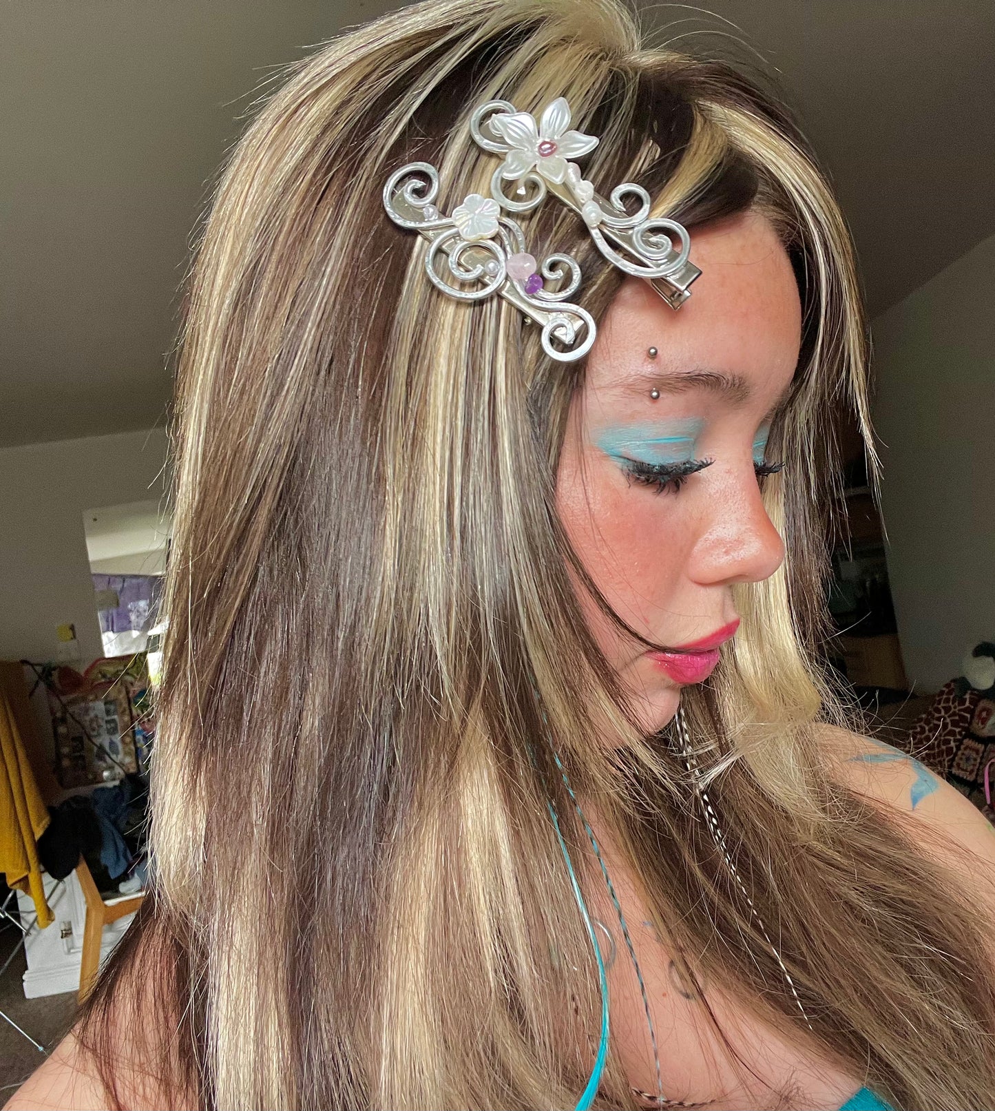 pearl clips set