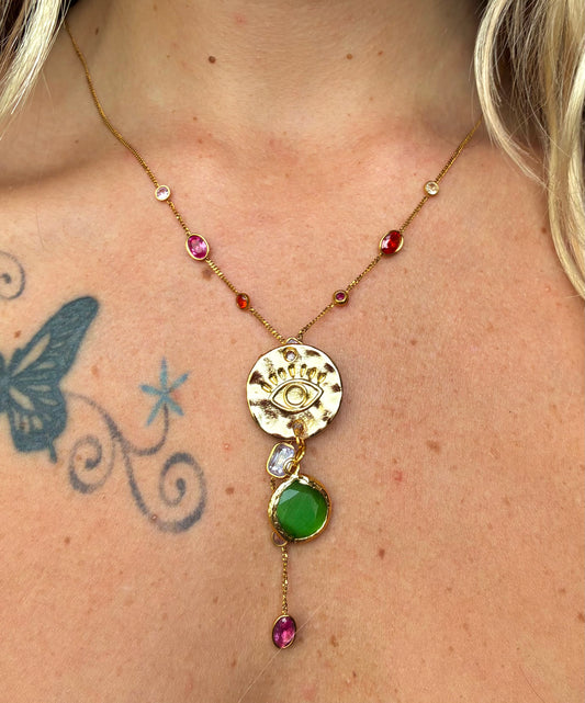 cleo drop necklace