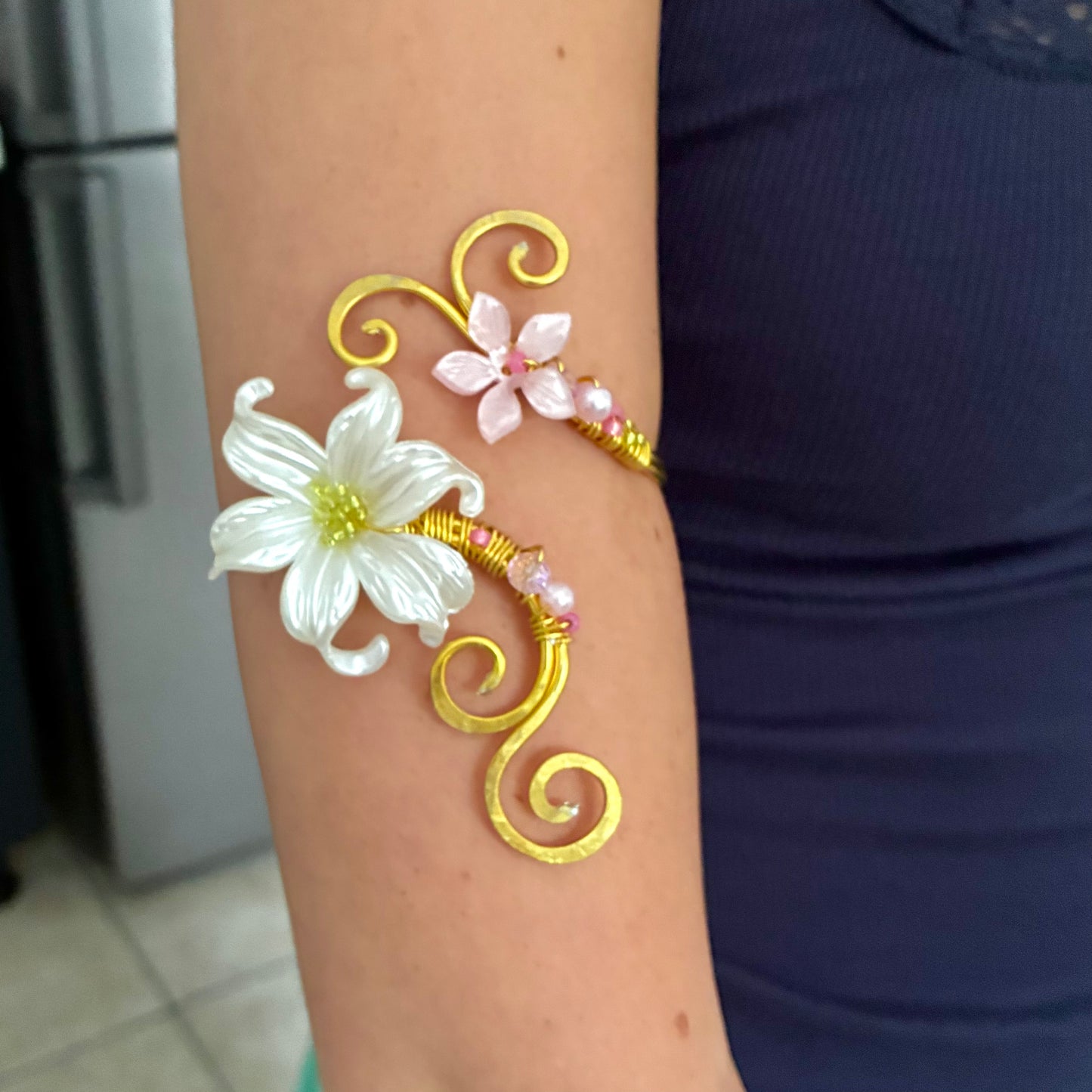 Garden fairy arm cuff