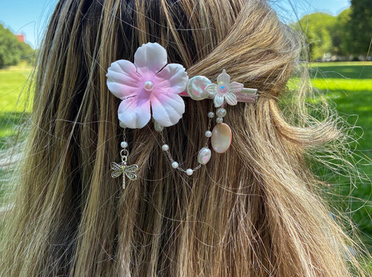 flora dangle hair clip